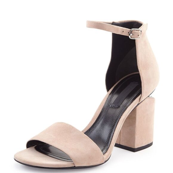 Alexander Wang Abby Suede Tilt-Heel City Sandal 36 - Picture 2 of 12